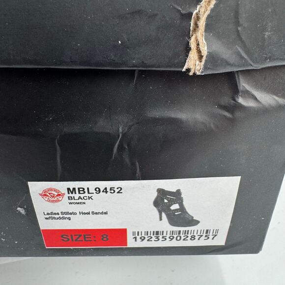 Nwt Milwaukee Leather MBL9452 Women's Black Stiletto Heeled Fashion Casual heels - Picture 6 of 6